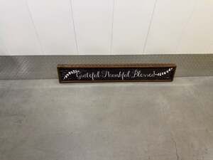 Grateful Thankful Blessed Wood Wall Decor